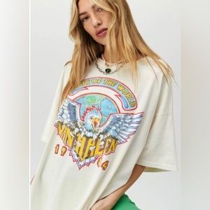 DAYDREAMER Van Halen oversized tee NWOT
